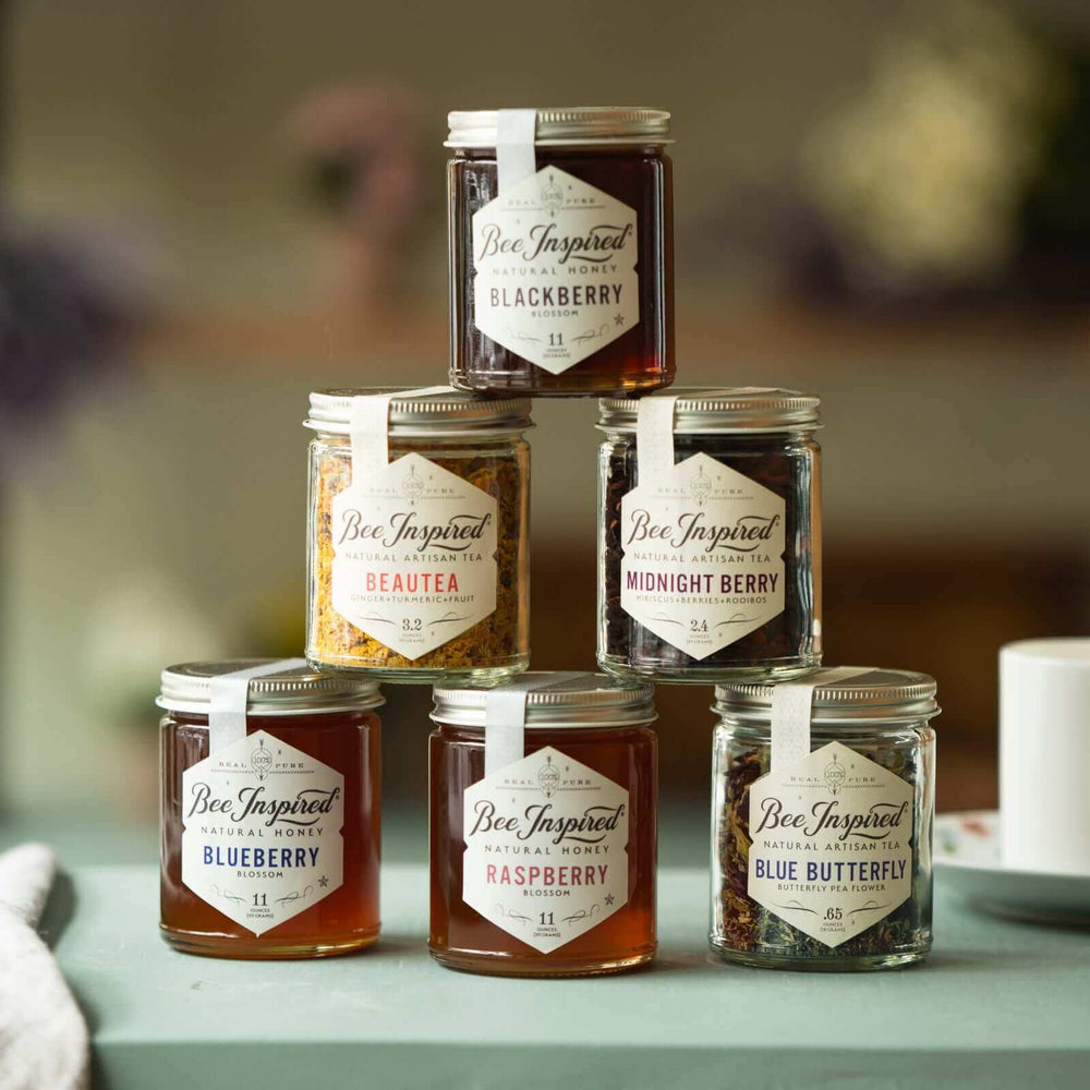 Tower of Berry delicious set honeys and teas