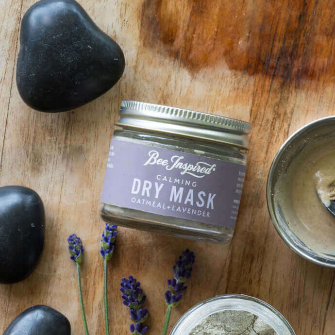 Bee Inspired calming oatmeal and lavender dry mask