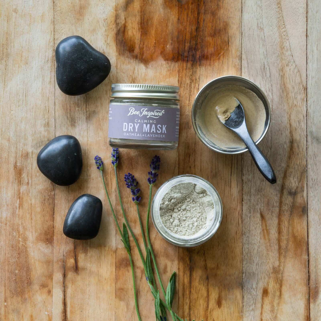 Calming dry mask and prepared wet mask