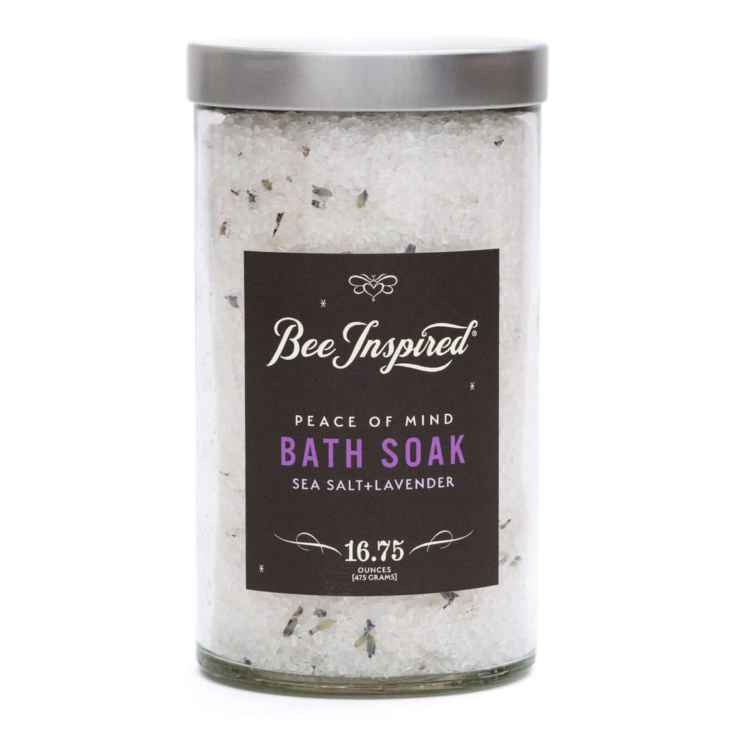 Peace of Mind bath soak on white