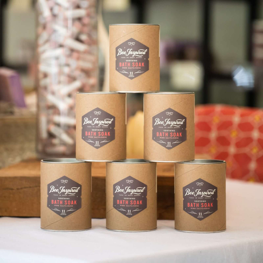 Tower of Soothing bath soaks in the honey house
