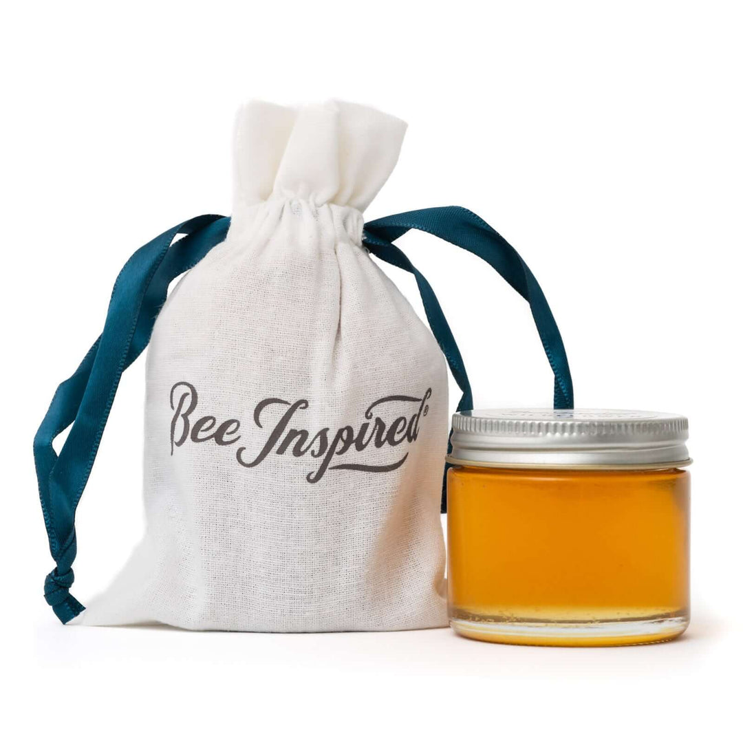 Honey party favor on white