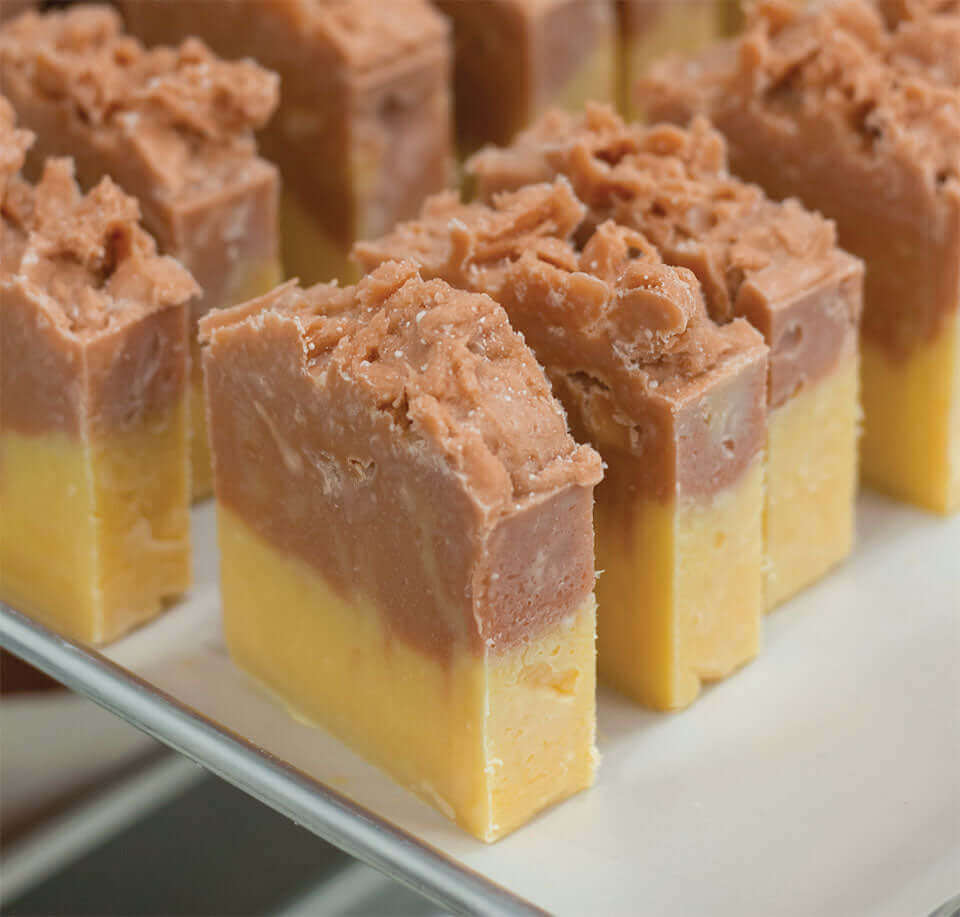 Samples of handmade bar soap