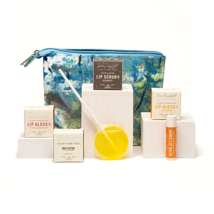 Honey Kissed Lips set on white