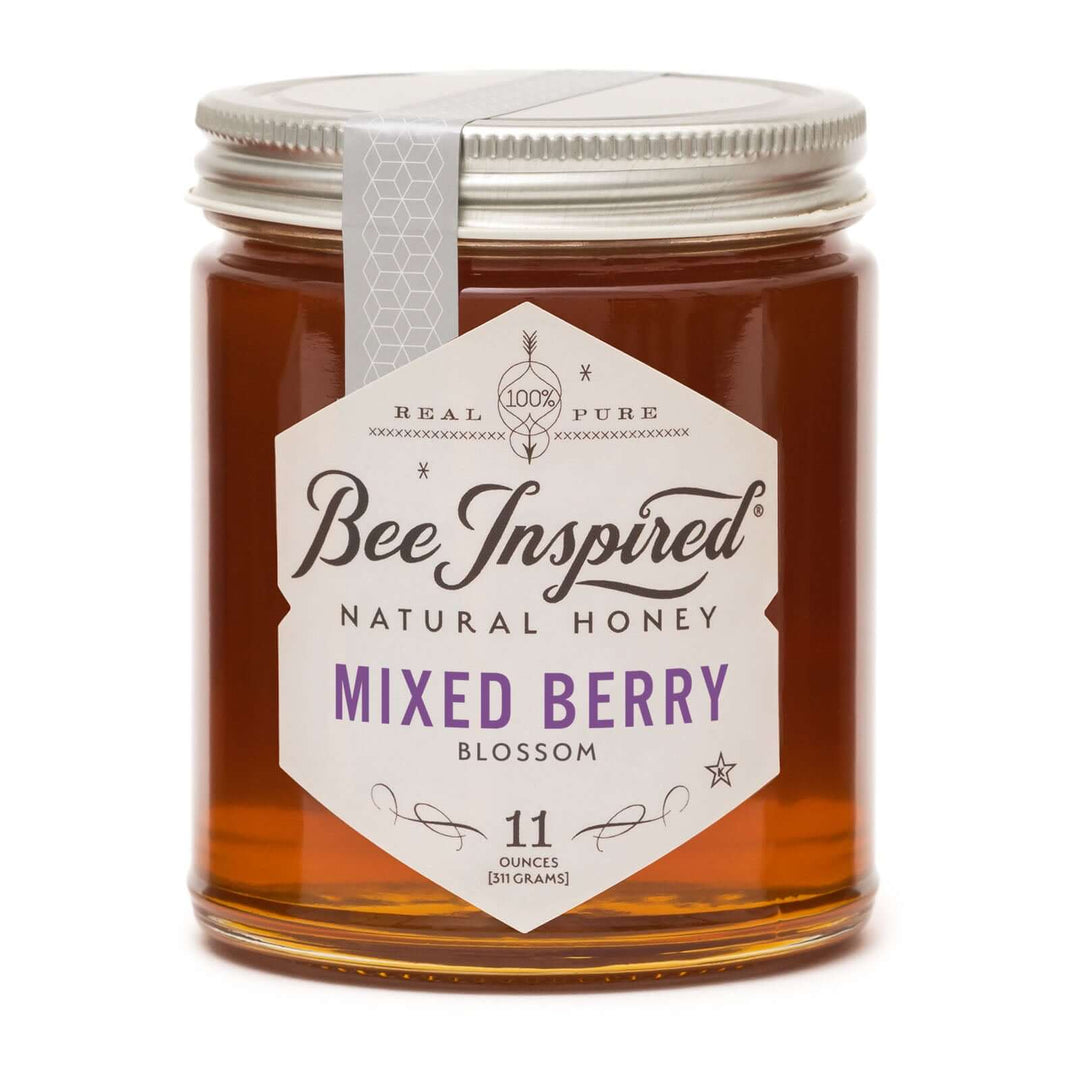 Mixed Berry honey on white