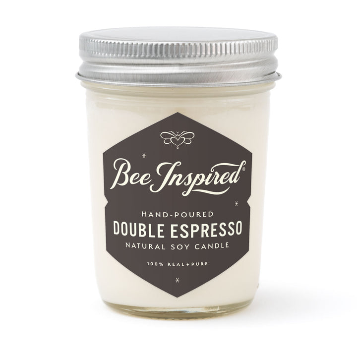 double espresso soy jelly jar candle