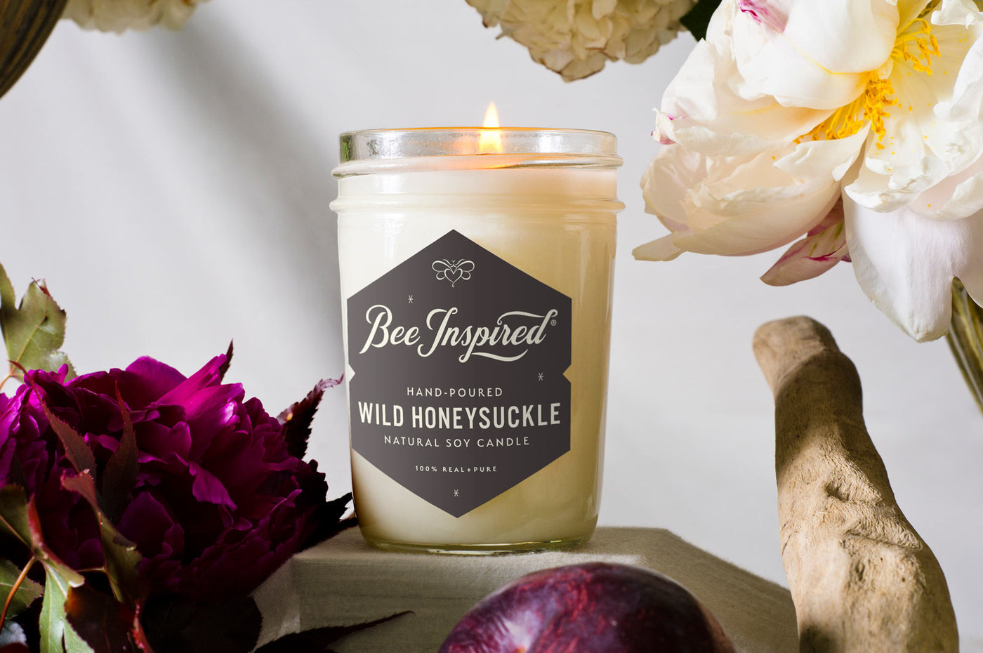Bee Inspired Jelly Jar Soy Candle