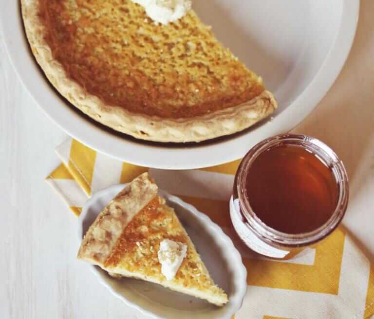 buttermilk pie with eastern shore honey