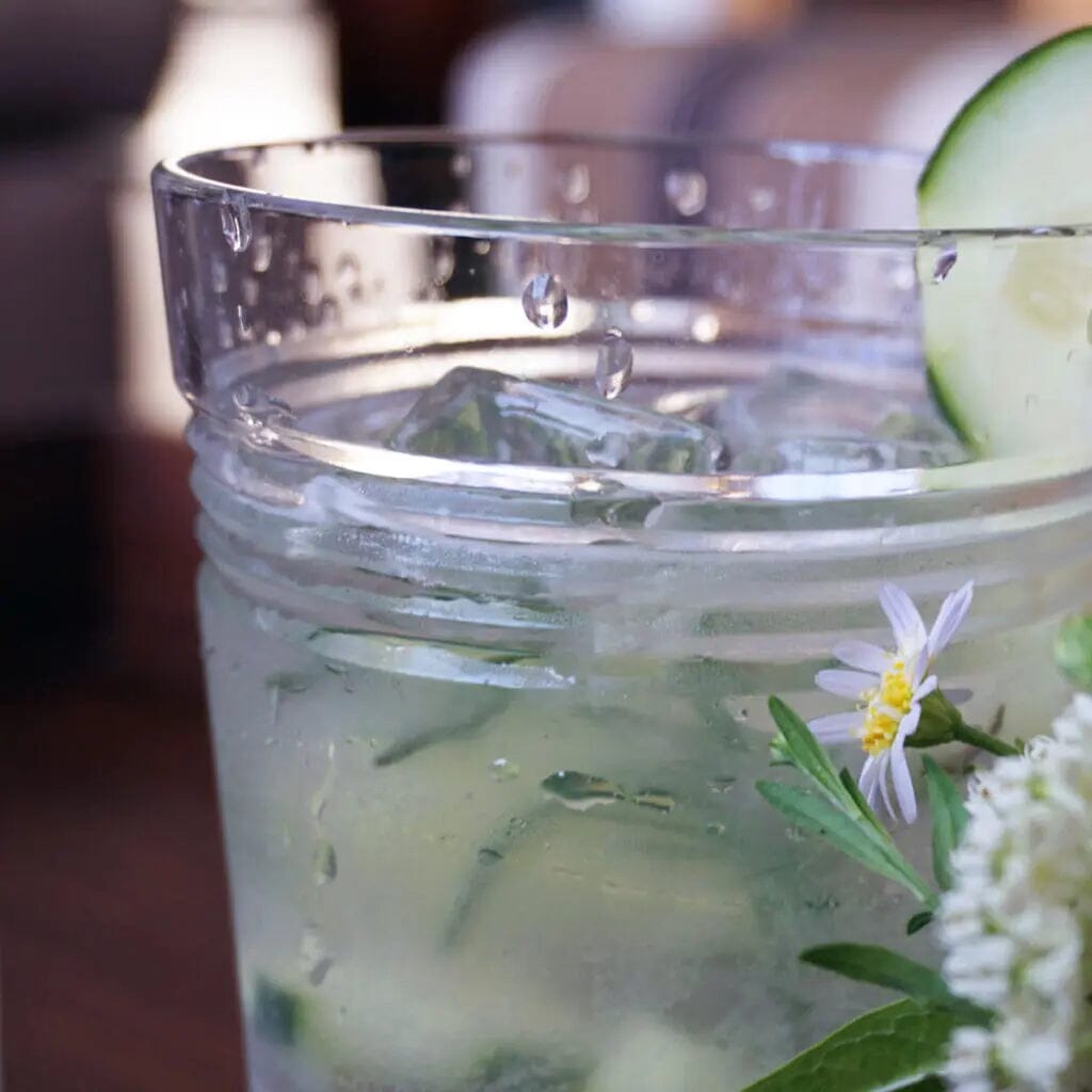 Cucumber Gin Cocktail with Honey