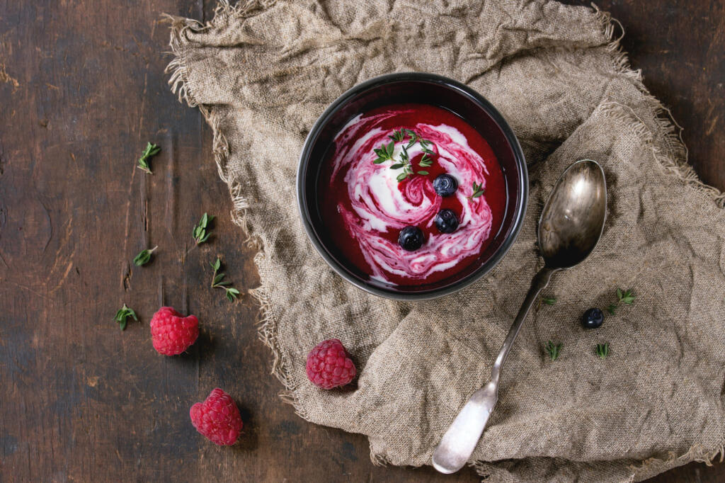 Strawberry Soup Made with Eastern Shore Honey