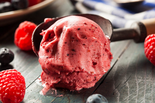 Roasted Strawberry Sorbet