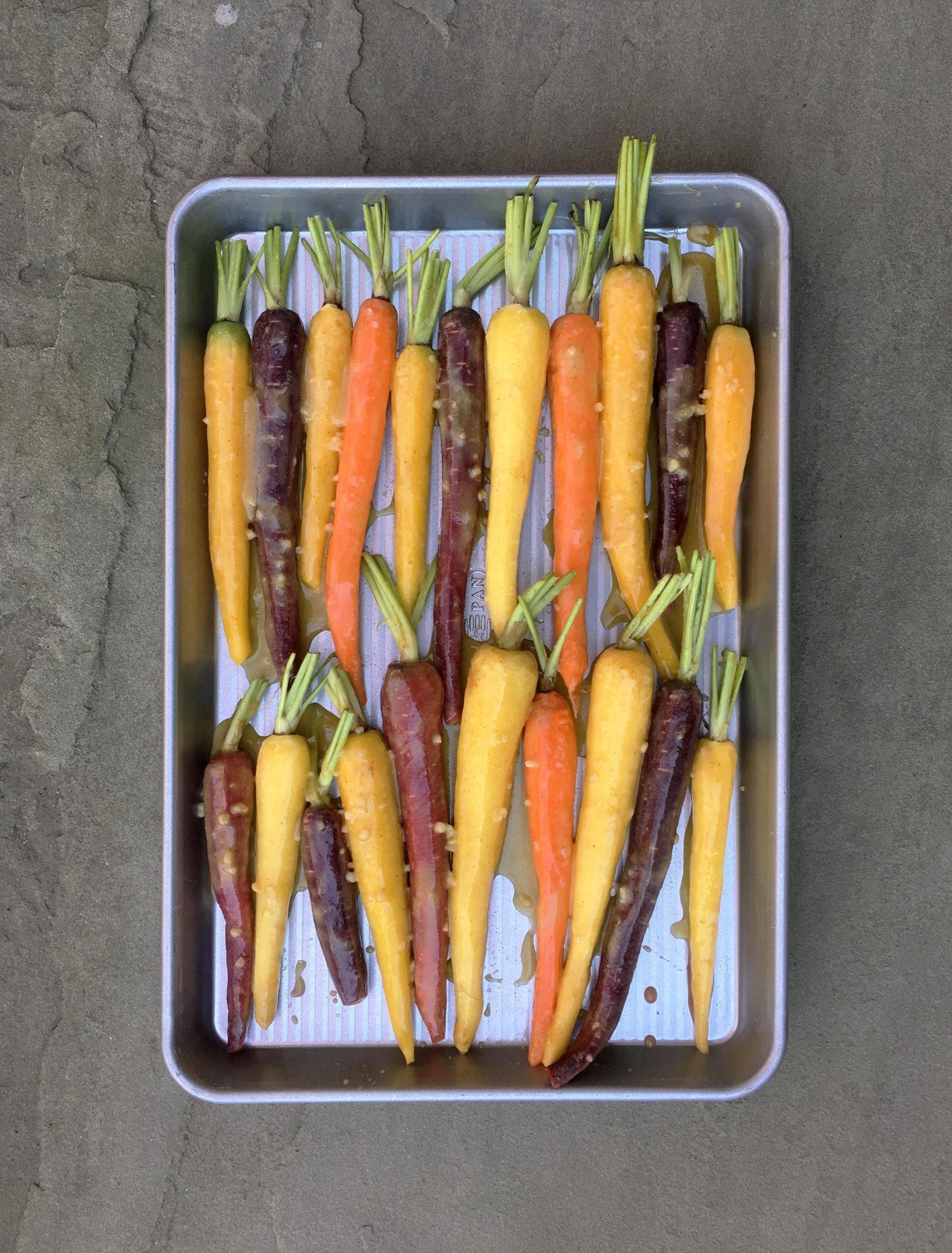 Honey Mustard Roasted Carrots