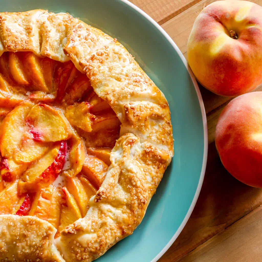 peach galette