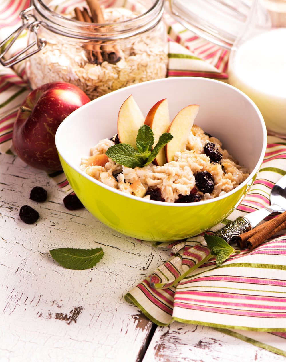 Hot Oatmeal with Fruit