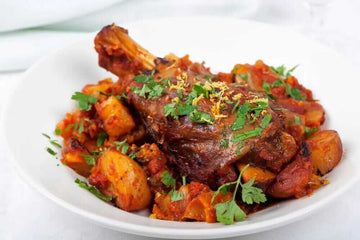 Braised Honey Lamb Shank