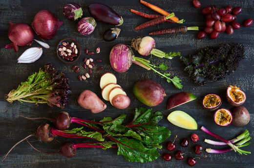 Healthy honey recipes collection featuring fresh vegetables, fruits, and natural ingredients for meal planning