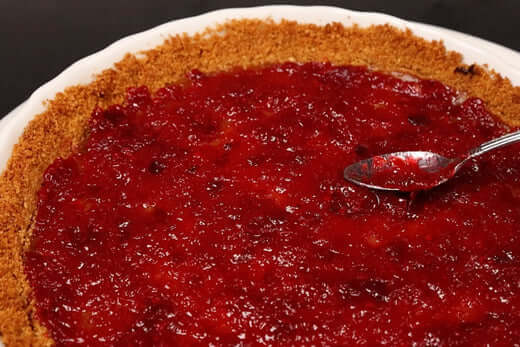 Gluten-Free Cranberry Curd Tart Made with Honey