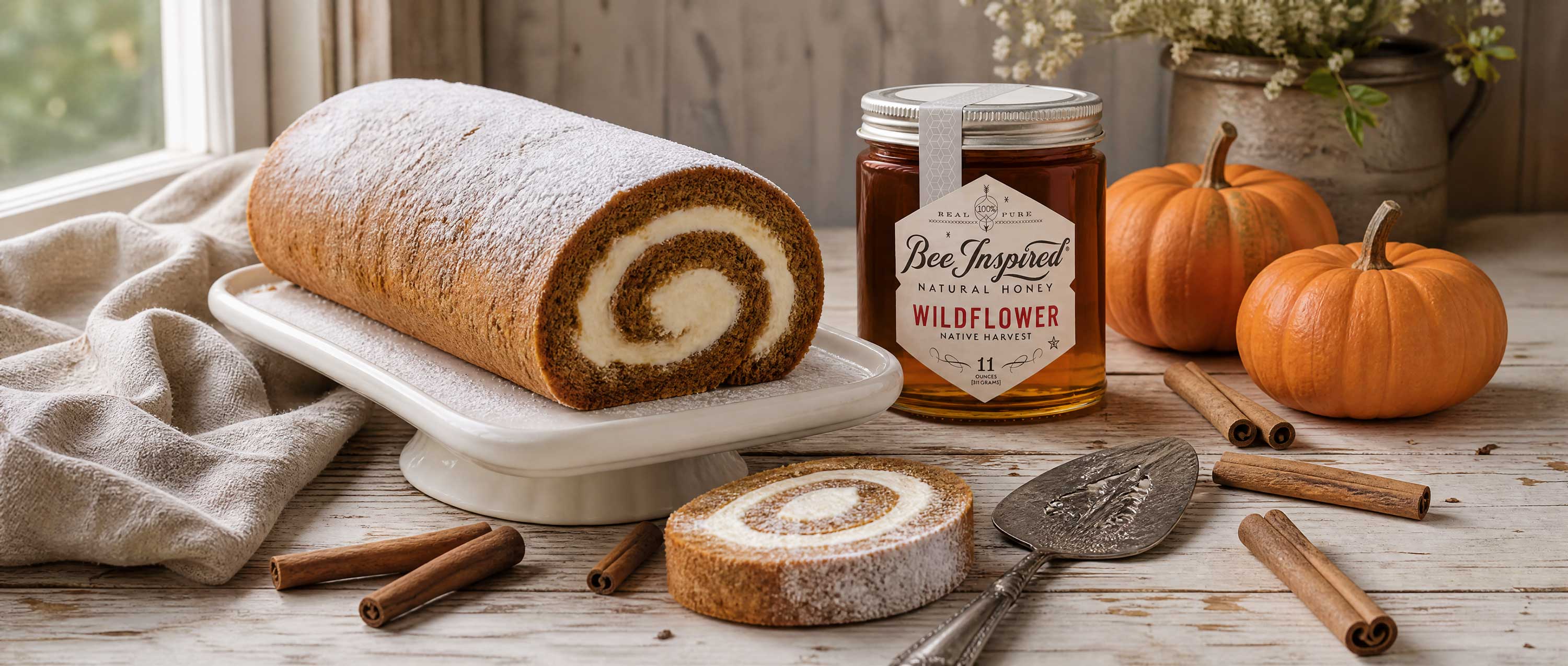 Easy Gluten Free Pumpkin Roll with Honey Recipe