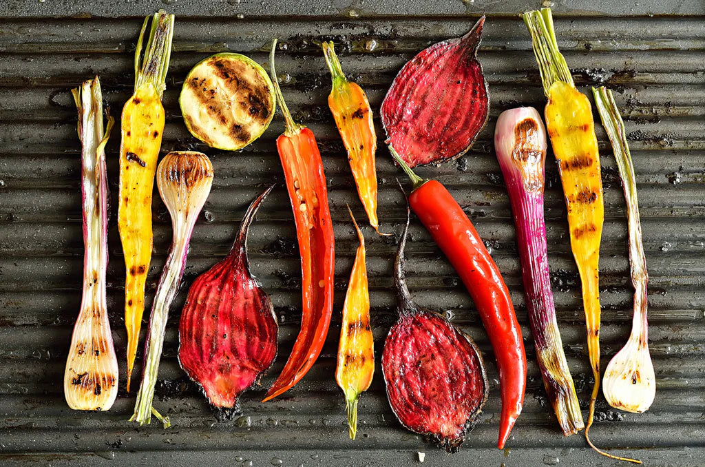 Grilled Summer Vegetables with Honey Balsamic Dressing