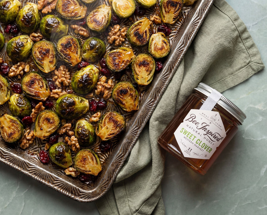 The Ultimate Crispy Honey Roasted Brussels Sprouts