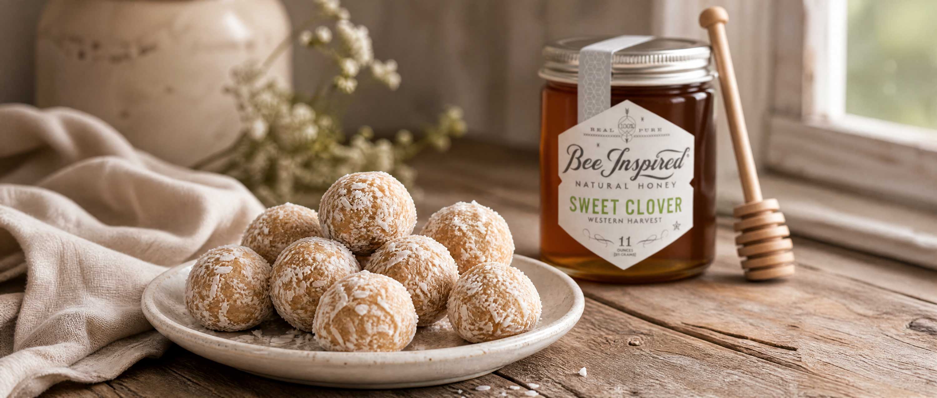raw peanut butter balls with coconut