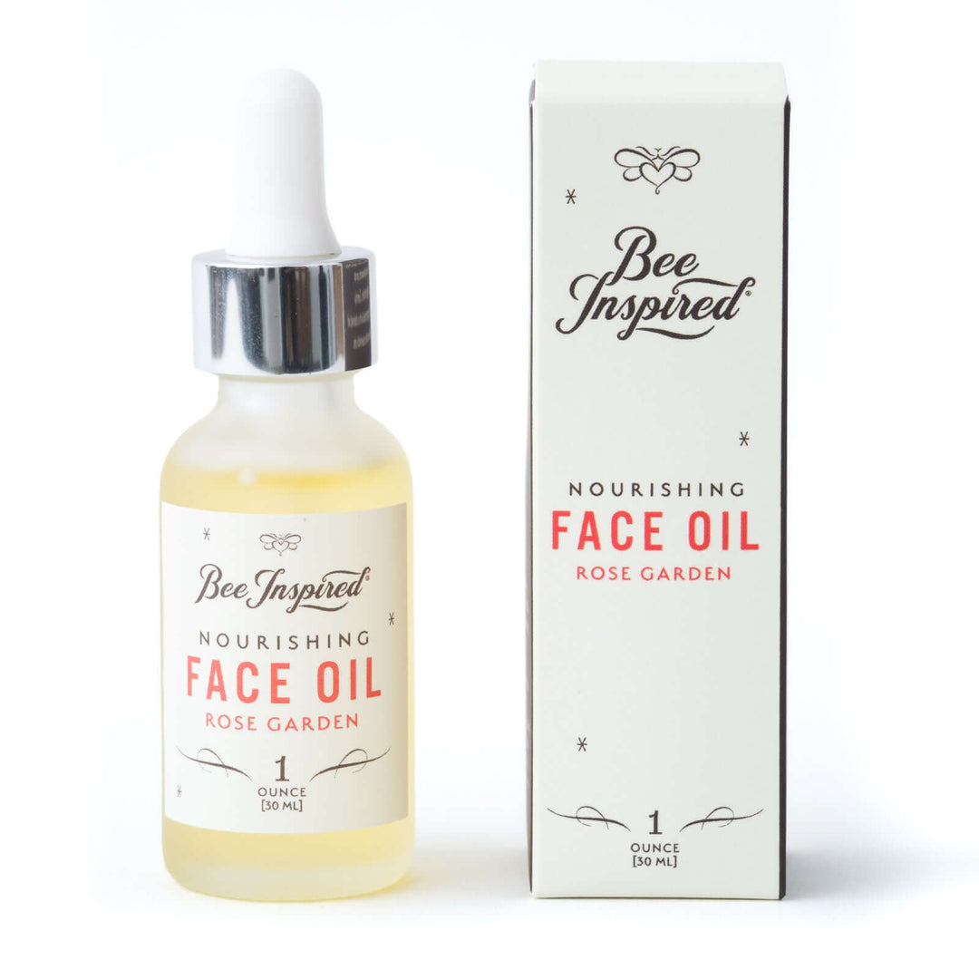 face oil on white with box