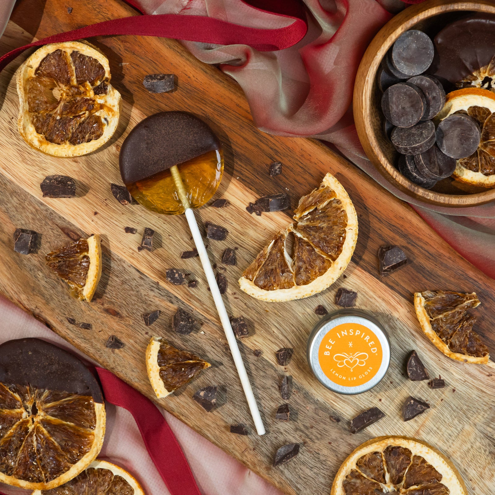 Dark Chocolate Lollipops | Bee Inspired Goods