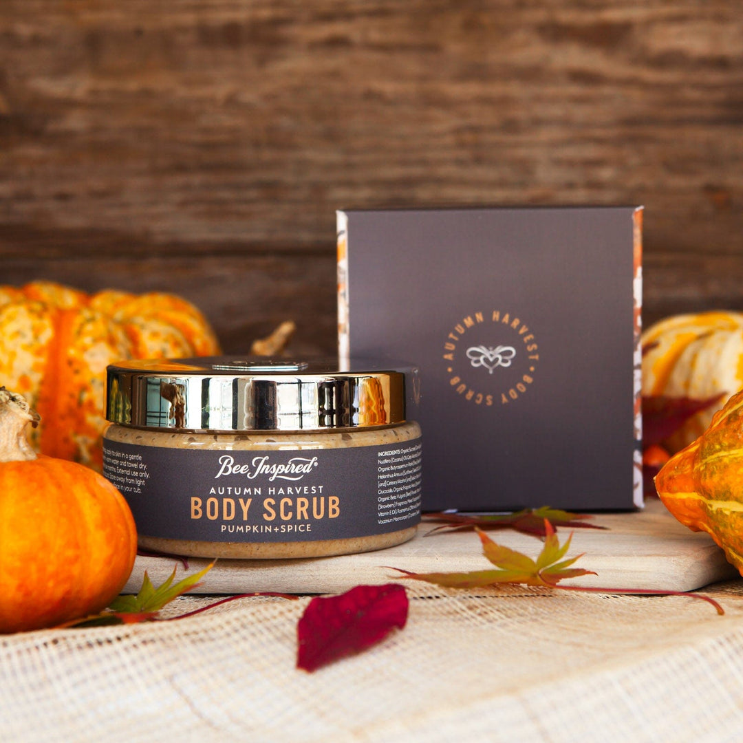 Autumn Harvest Body Scrub with  Packaging