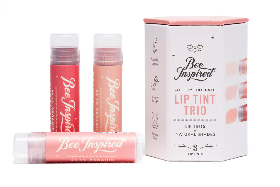 Lip tint naturals trio against white 