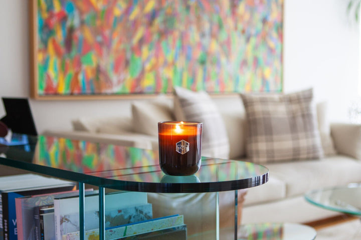 Double Espresso Luxe Candle in living room