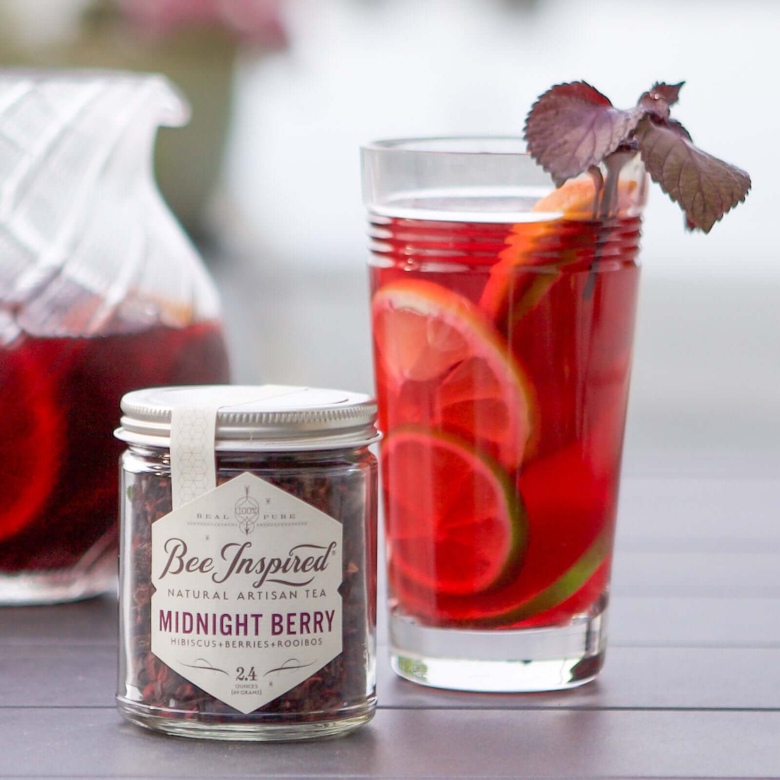 Midnight Berry Hibiscus Tea: Refreshing & Sweet | Bee Inspired Goods
