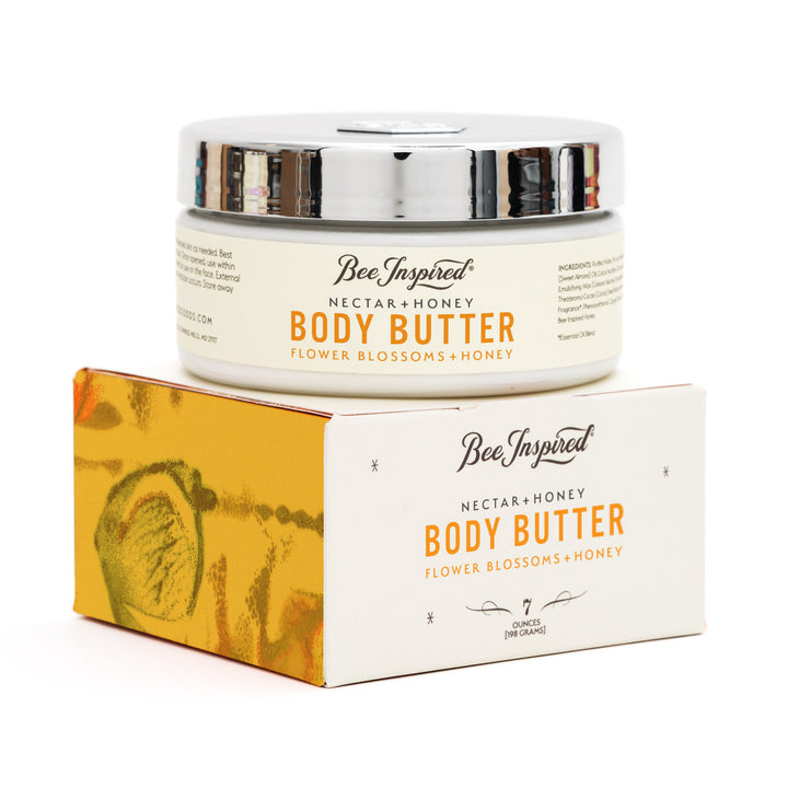 nectar and honey body butter with box on white