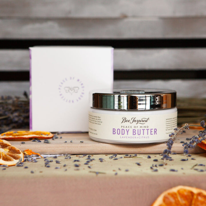 peace of mind body butter on package 