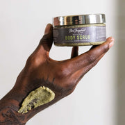 holding Sea+Tea body scrub 