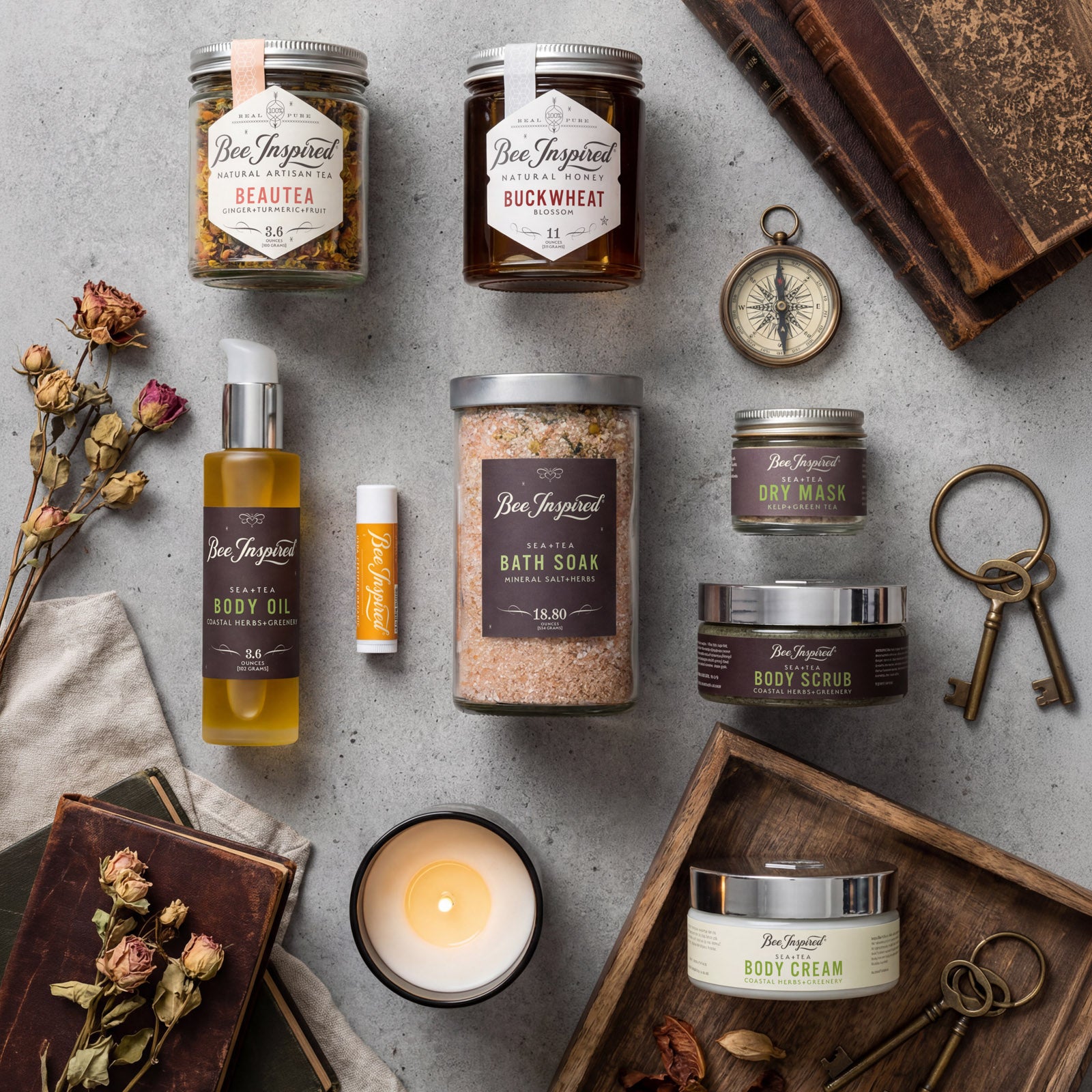 Ultimate Winter Respite Gift Set: Sea + Tea | Bee Inspired Goods