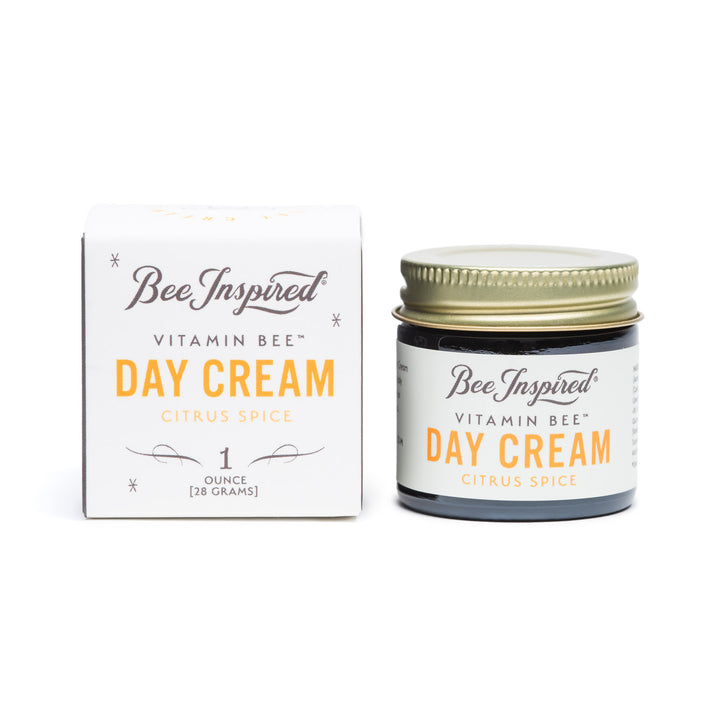 Bee Inspired citrus vitamin bee day cream against white 