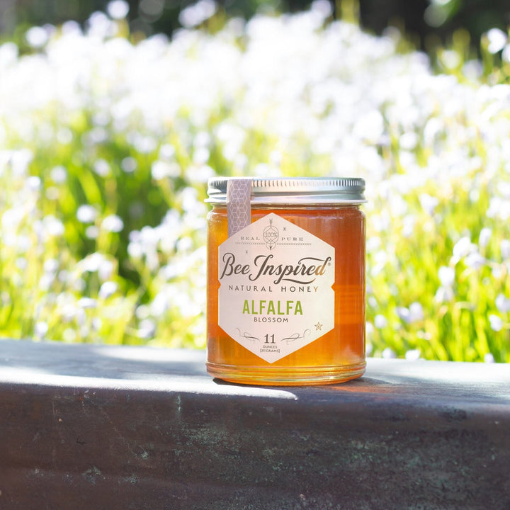 Alfalfa Honey with Bee Inspired label