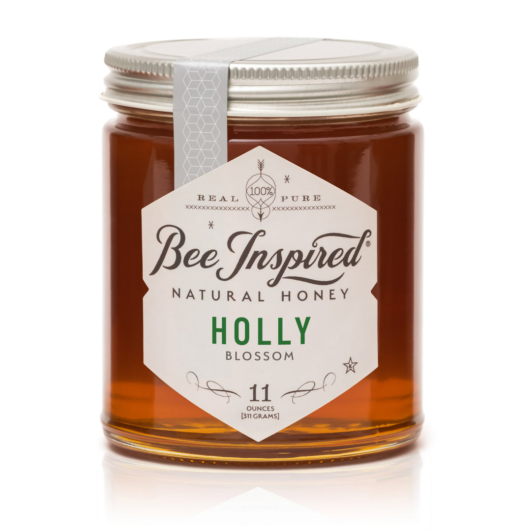 Holly honey on white 