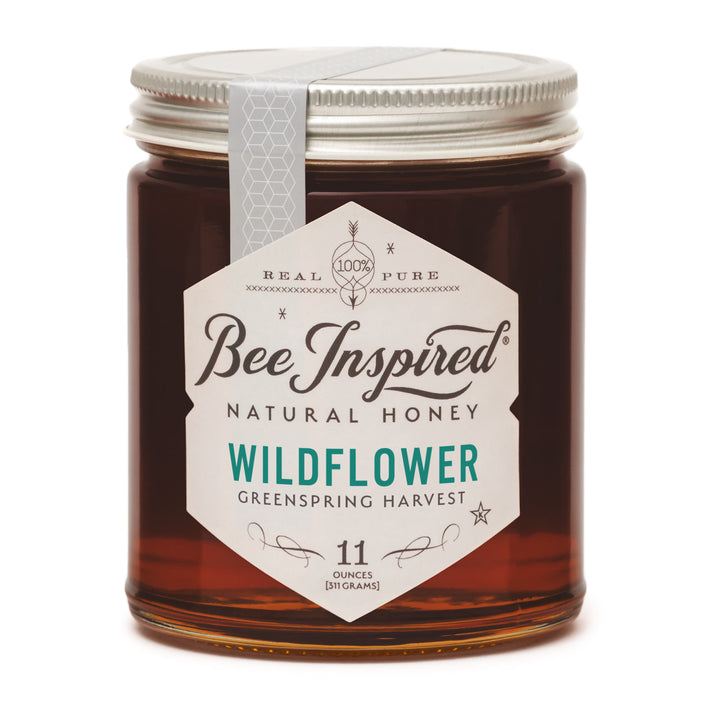 greenspring wildflower honey from bee inspired honey retail store in owings mills on white 