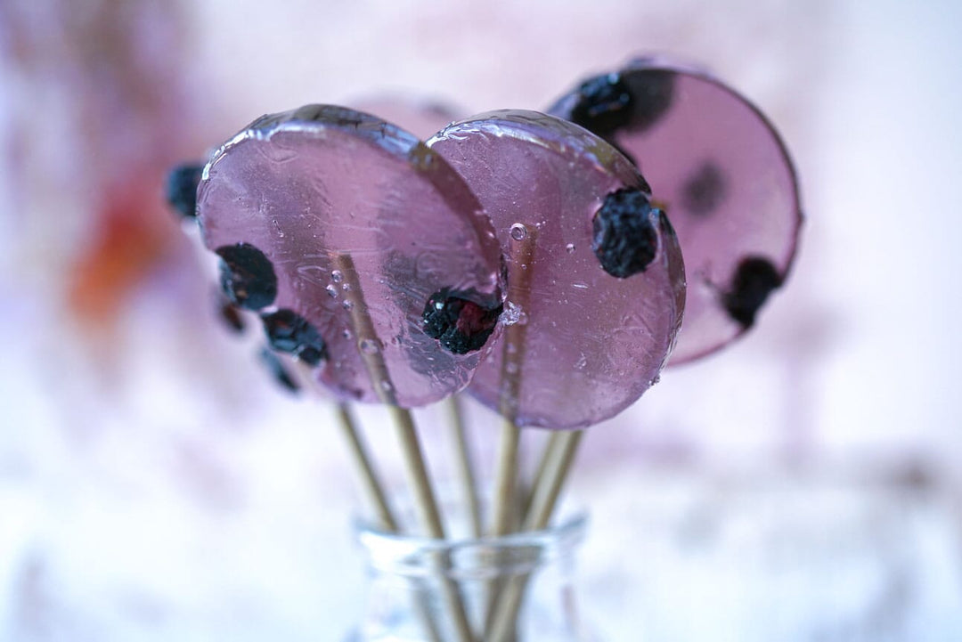 Blueberry lollipop bouquet