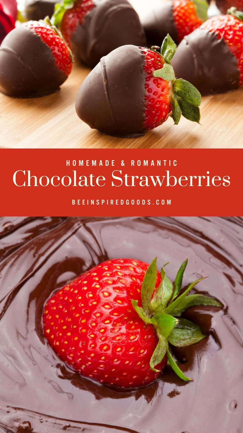 "Homemade & Romantic Chocolate Strawberries beeinspiredgoods.com"