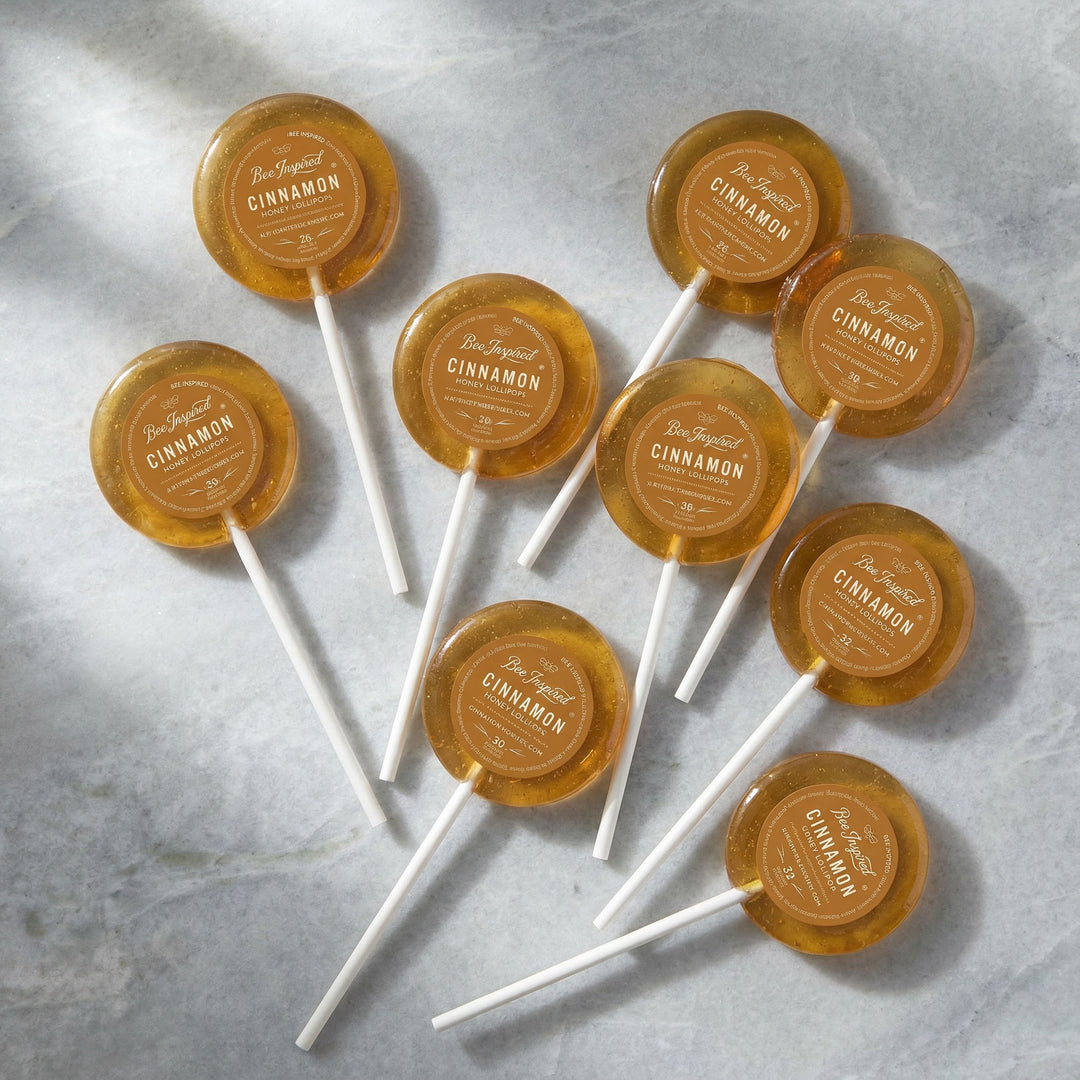 Cinnamon Honey Lollipops Bag of 8