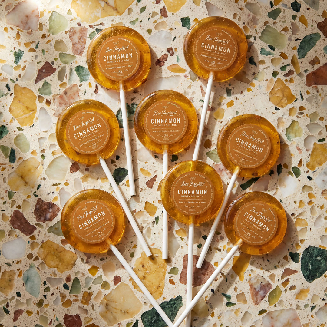 Cinnamon Honey Lollipops Bag of 8
