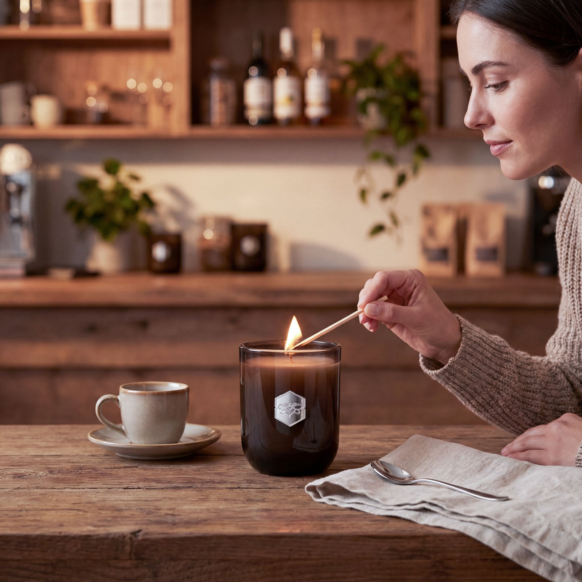 Double Espresso Luxe Soy Candle - 75hr Burn | Bee Inspired Goods