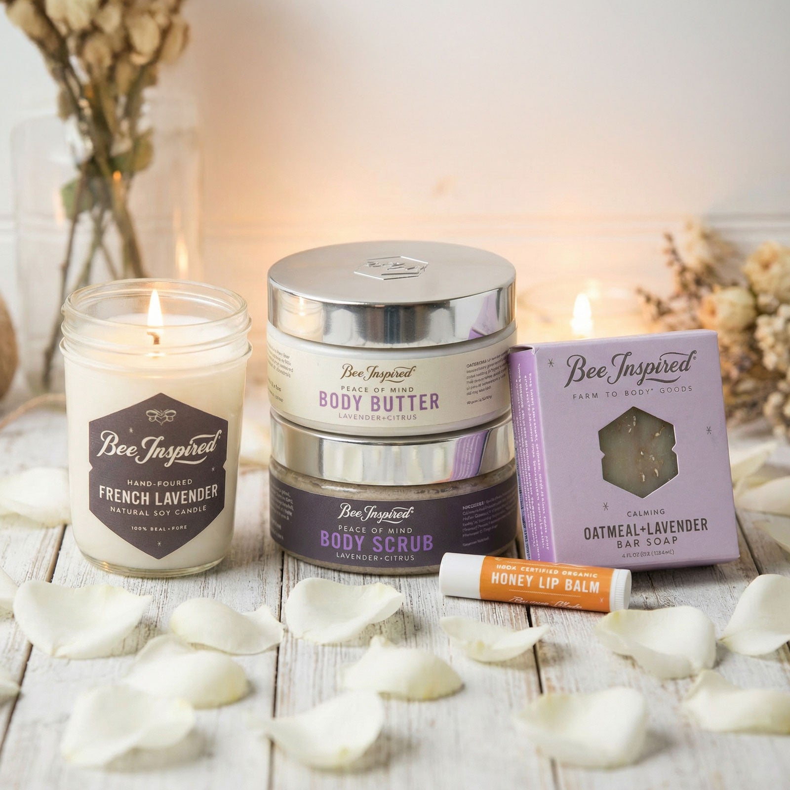Farm to Body Sack: Lavender Bath & Body Set | Bee Inspired Goods