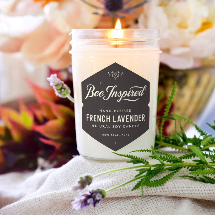 French Lavender Scented Jelly Jar Candle