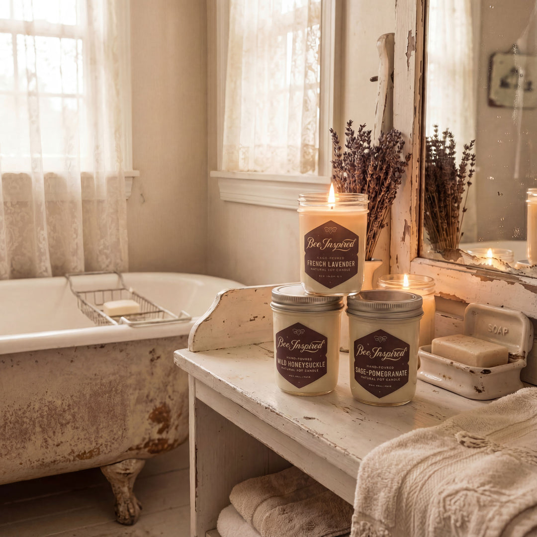 Garden Soy Candle Gift Set - 3 Botanical Scents