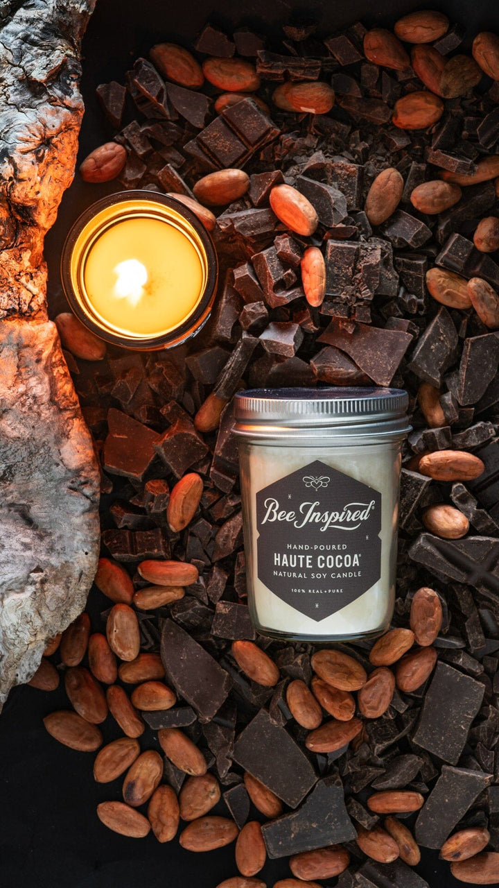 Haute Cocoa Soy Jelly Jar Candle with cocoa