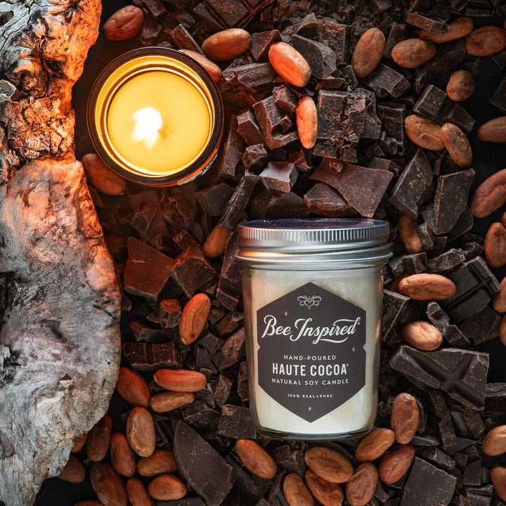 Haute Cocoa Soy Jelly Jar Candle with cocoa and chocolate