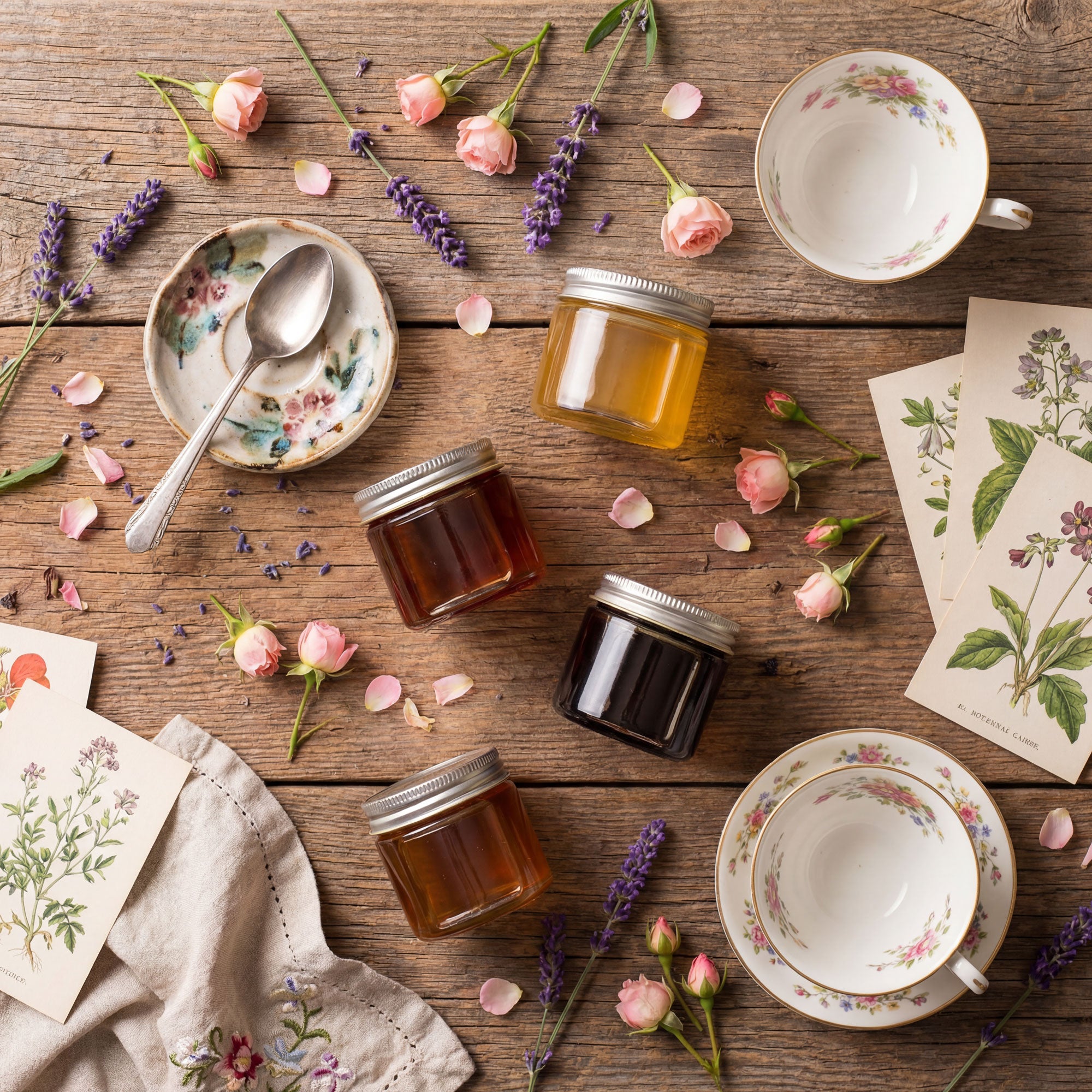 Honey Gift Set: 4 Raw Varietals | Bee Inspired Goods